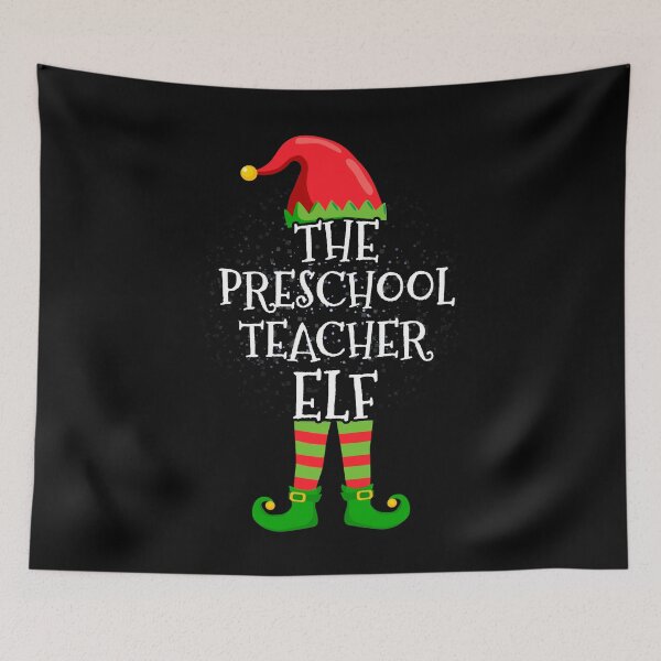 Item preview, PRESCHOOL TEACHER Elf Family Matching Christmas Group designed and sold by CosmoKitsch.