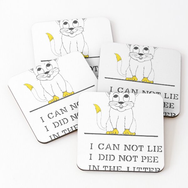 Item preview, I CAN NOT LIE I DID NOT PEE IN THE LITTER BOX designed and sold by morbidcandyboutique .
