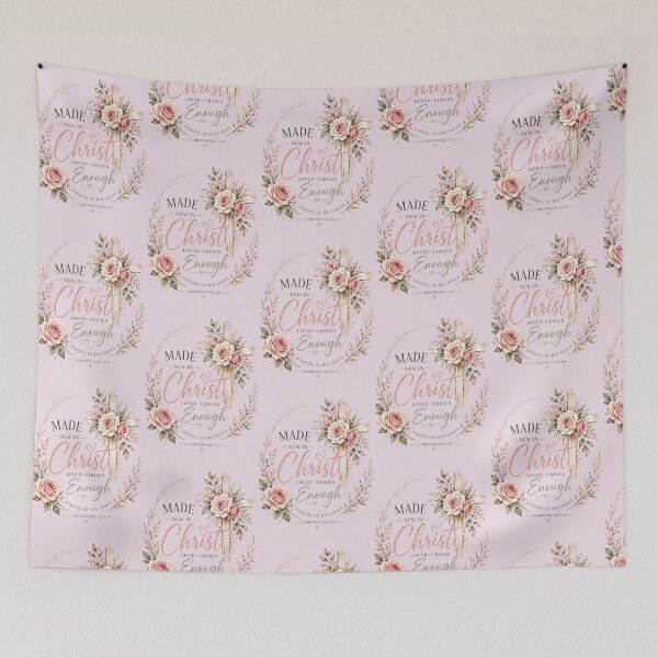 Item preview, Made New in Christ – Floral Cross Christian Art designed and sold by Vals Crafts Creations Studio.