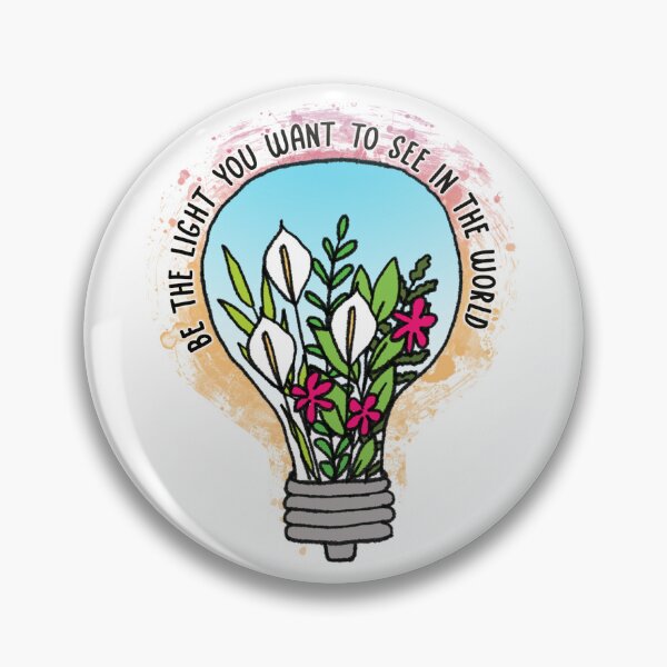 Item preview, Be The Light Inspirational Floral Sticker designed and sold by Lisa Rosa.