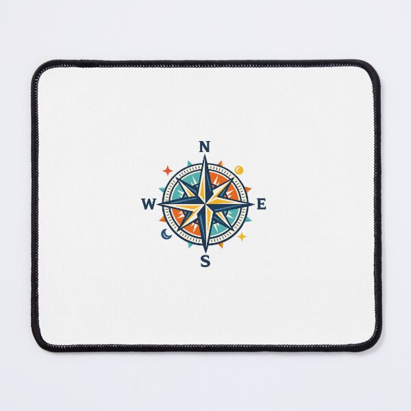 Item preview, Minimal Compass Rose Illustration designed and sold by Le Grand Requin.