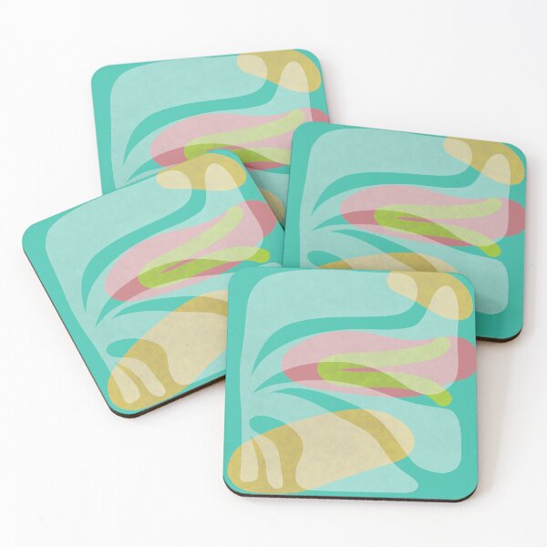 Item preview, Organic Flow Series No.1 Aqua designed and sold by Pretty Bird Studio.