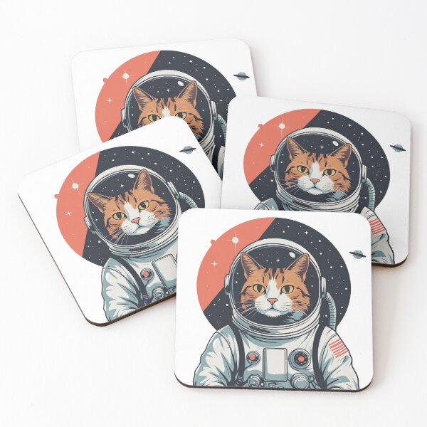 Item preview, Space Cat T-Shirt — Retro Starfield Astronaut Cat Cosmic Graphic Tee for Cat Lovers and Space Fans designed and sold by PaleInk.