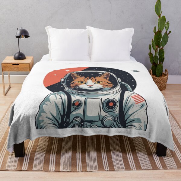 Item preview, Space Cat T-Shirt — Retro Starfield Astronaut Cat Cosmic Graphic Tee for Cat Lovers and Space Fans designed and sold by PaleInk.