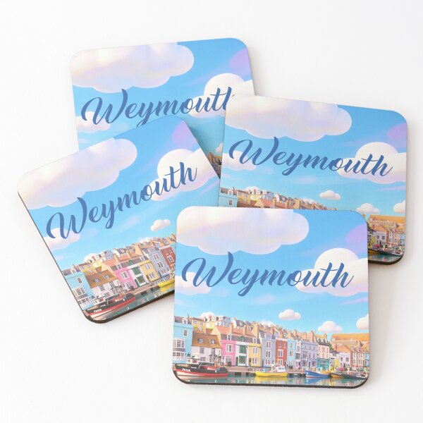 Item preview, A colourful image of Weymouth Harbour designed and sold by Andrea Kreates.