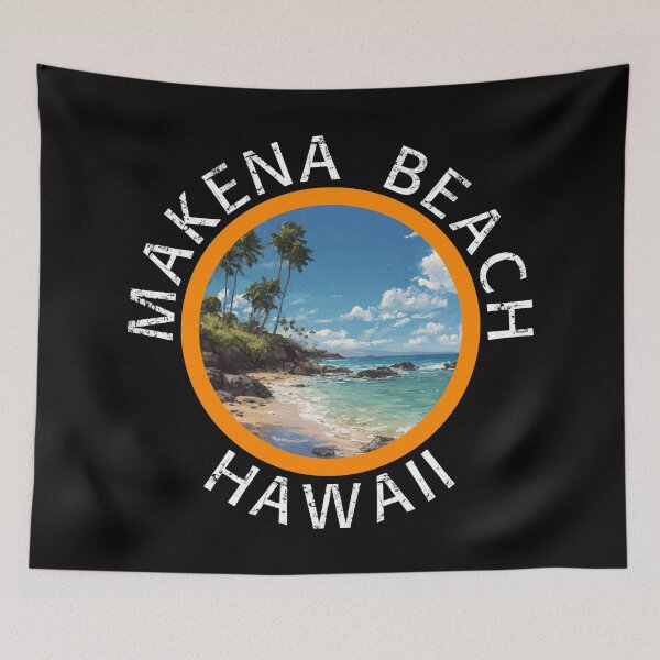 Item preview, Makena Beach – Hawaii (with White Lettering) designed and sold by VelvetRoom.