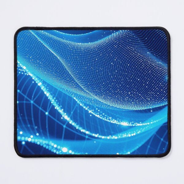 Item preview, Glowing Cyber Mesh Wave Pattern designed and sold by IntelliMindDesigns.