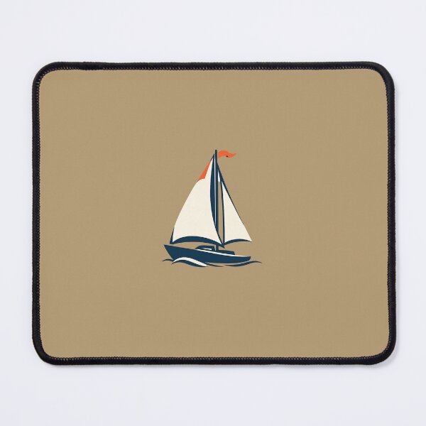 Item preview, Retro Stylized Sailboat Silhouette designed and sold by Le Grand Requin.