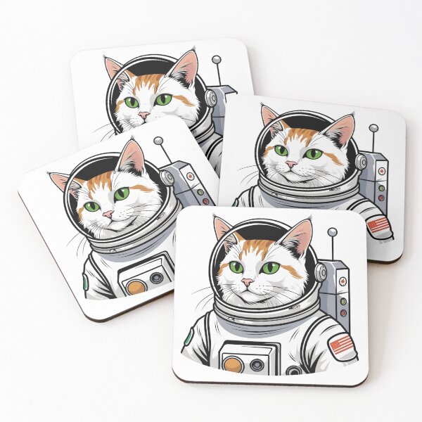Item preview, Space Cat T-Shirt — Astronaut Cat Comic Art Graphic Tee for Cat Lovers and Space Enthusiasts designed and sold by PaleInk.