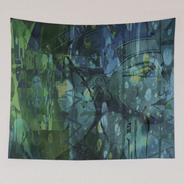 Item preview, NEFERTITI. ABSTRACT DESIGN. BLUE/GREEN. designed and sold by 5hertz.