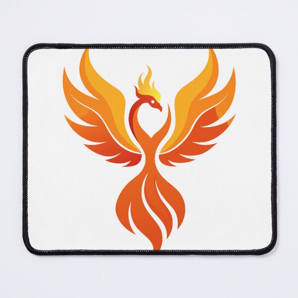 Item preview, Majestic Fire Phoenix Rising Mythological Bird Art designed and sold by debbiebento.