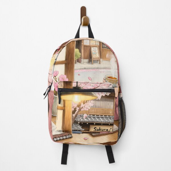 Item preview, Sakura Café Cozy Anime Girl Illustration designed and sold by Lunidama.