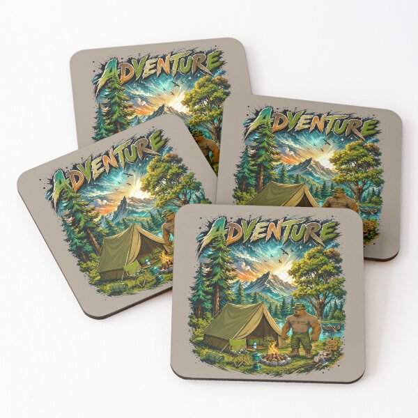 Item preview, Adventure Camp Bear – Wilderness Camping Graphic T-Shirt designed and sold by Aimetoi.