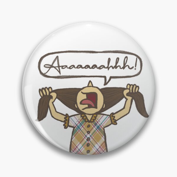 Item preview, Overwhelmed Woman Chaos Funny Sticker designed and sold by Lisa Rosa.