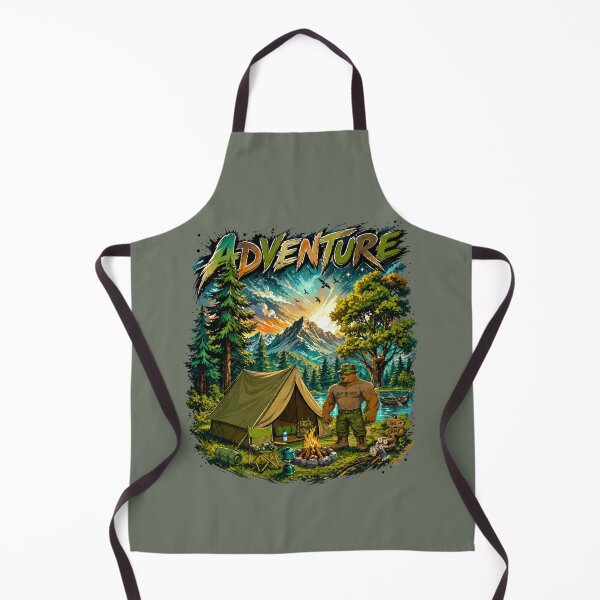 Item preview, Adventure Camp Bear – Wilderness Camping Graphic T-Shirt designed and sold by Aimetoi.