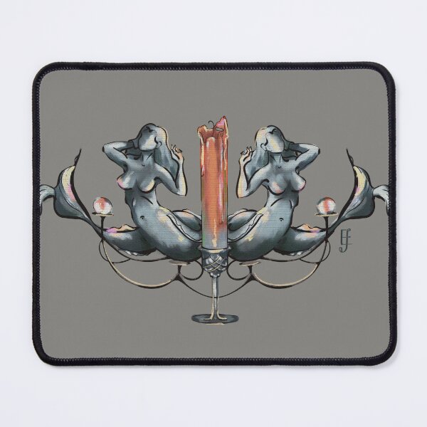 Item preview, Art Nouveau Mermaid Candelabra   designed and sold by ArtistEmFae.
