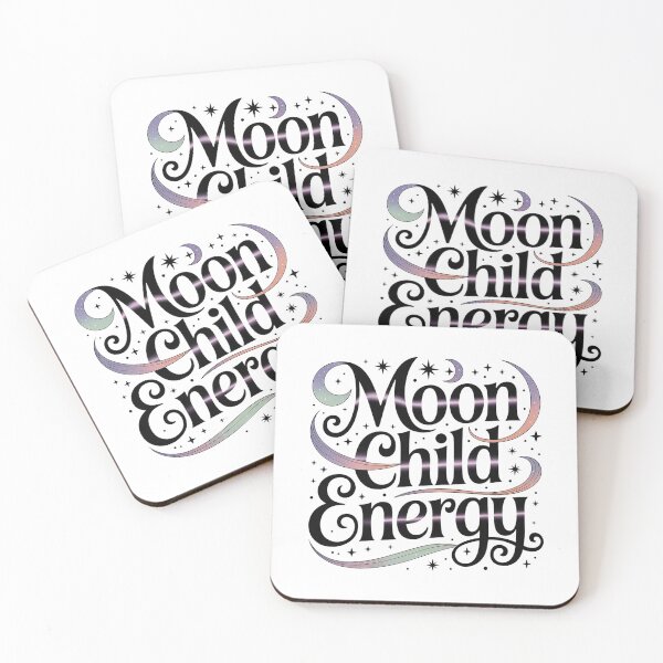 Item preview, Moon Child Energy Boho Astrology Design designed and sold by Cool-cat-art.