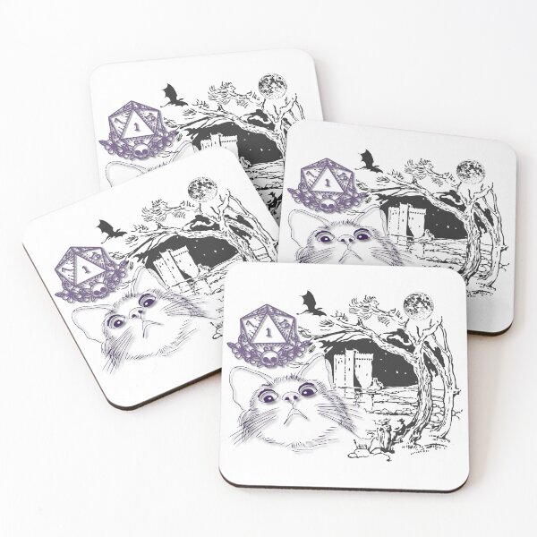 Item preview, Natural 1 Dungeons and Dragons Cat designed and sold by CoolCatsCo.