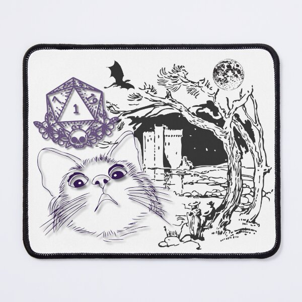 Item preview, Natural 1 Dungeons and Dragons Cat designed and sold by CoolCatsCo.