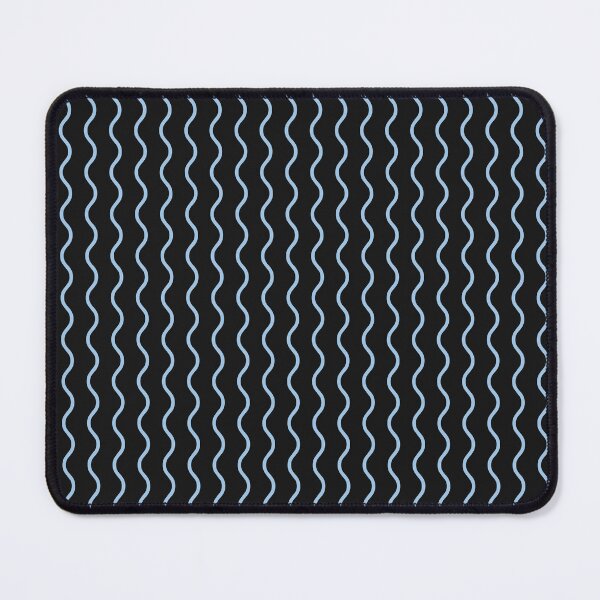 Item preview, Black And Baby Blue Waves Pattern designed and sold by pattern-archive.