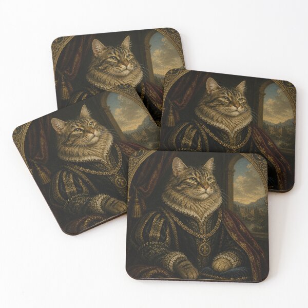 Item preview, Renaissance Cat Shirt | Royal Vintage Cat Portrait Graphic Tee designed and sold by SleepyLlamaClothes.