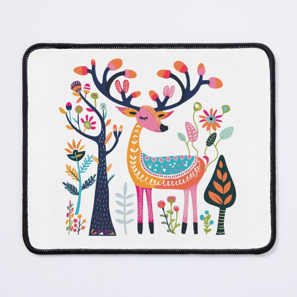 Item preview, Folk Art Deer designed and sold by FloralFolkArt.