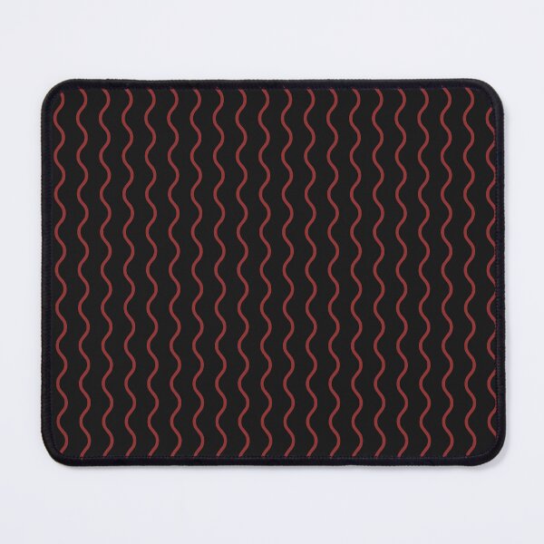 Item preview, Black And Brick Red Waves Pattern designed and sold by pattern-archive.