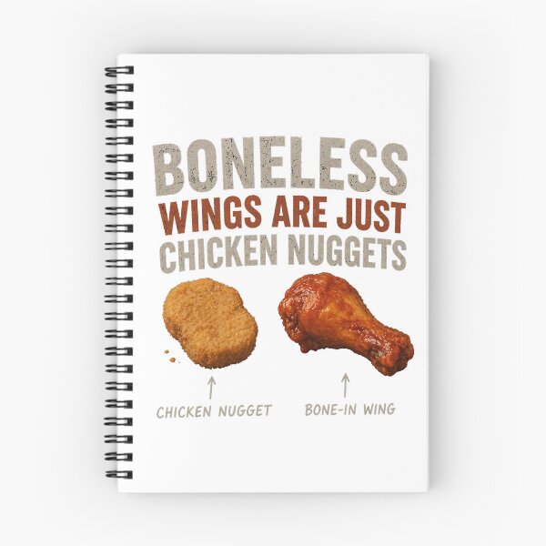Item preview, Boneless Wings Are Just Chicken Nuggets Shirt | Funny Food Debate Tee designed and sold by SleepyLlamaClothes.