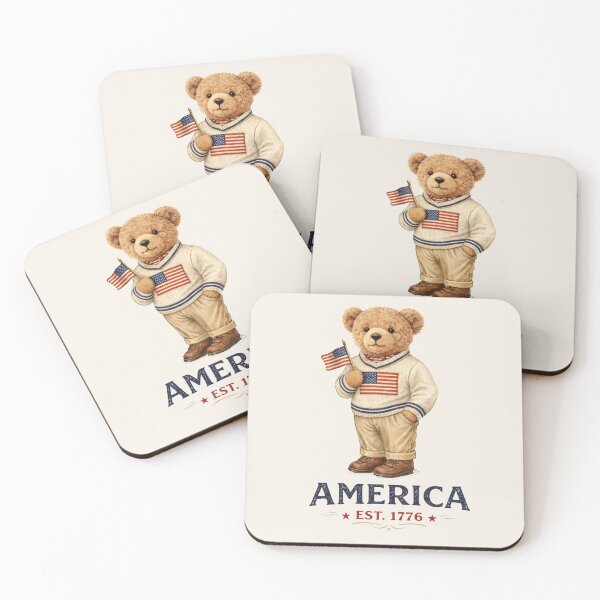 Item preview, America 250th Anniversary Teddy Bear  designed and sold by Chicken Dinner Studio.