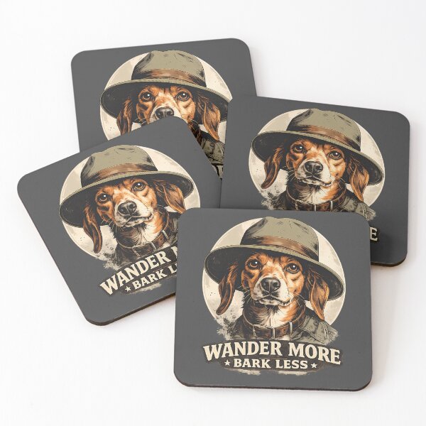 Item preview, WANDER MORE BARK LESS Vintage Beagle Shirt | Retro Adventure Dog Hoodie designed and sold by Irysek.