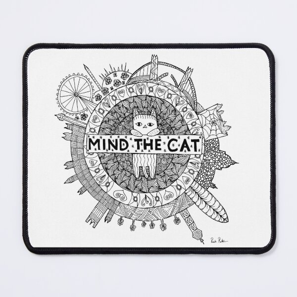 Item preview, Mind the Cat designed and sold by PrettyCityKitty.