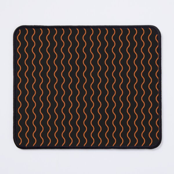 Item preview, Black And Burnt Orange Waves Pattern designed and sold by pattern-archive.