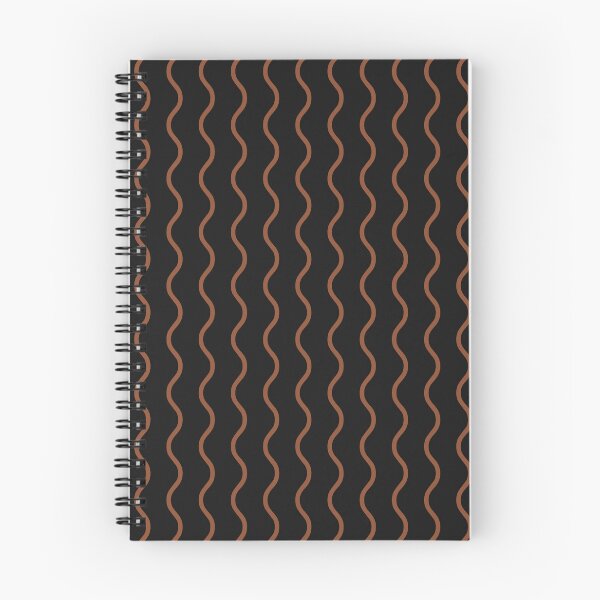 Item preview, Black And Copper Waves Pattern designed and sold by pattern-archive.