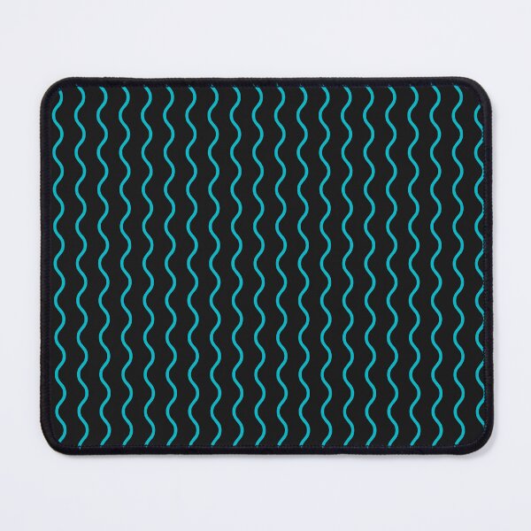 Item preview, Black And Cyan Waves Pattern designed and sold by pattern-archive.