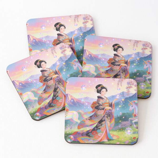 Aperçu de l'œuvre Jardins de geishas et licornes créée et vendue par RougeEmpress.