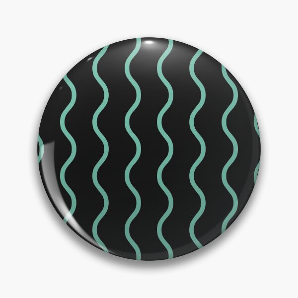 Item preview, Black And Pastel Green Waves Pattern designed and sold by pattern-archive.