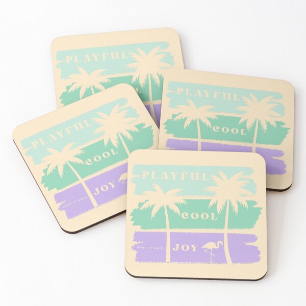 Item preview, Playful Cool Joy Summer Flamingo Retro Tropical Aesthetic designed and sold by KaBaRen.
