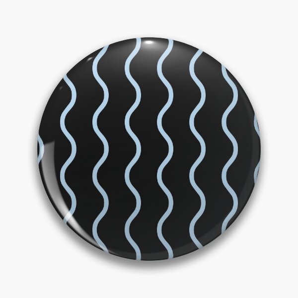 Artikelvorschau, Schwarzes und eisblaues Wellenmuster entworfen und verkauft von pattern-archive.