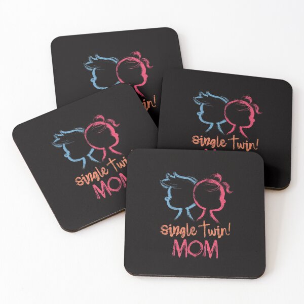 Item preview, Copy of Single Twin Mom – Stylish typography design for proud twin mothers Pink designed and sold by Meiersbeste.
