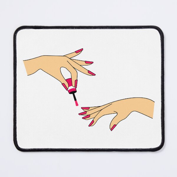 Item preview, Pink Nails Manicure Art - Girly Beauty and Self Care designed and sold by debbiebento.