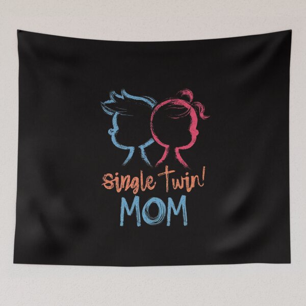 Item preview, Single Twin Mom – Stylish typography design for proud mothers of twins designed and sold by Meiersbeste.