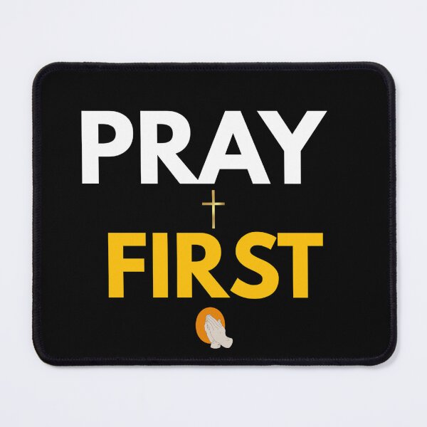 Item preview, Pray First Christian Faith Minimalist Streetwear Design designed and sold by LowBatteryStudio ⭐.