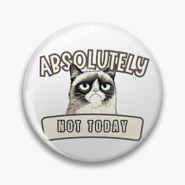 Item preview, Absolutely Not Today Grumpy Cat Shirt | Funny Introvert Cat Meme Tee designed and sold by LAJdesigns.