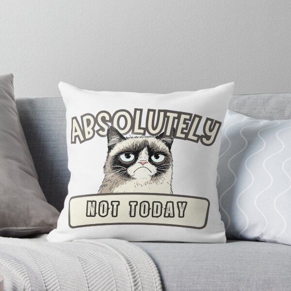 Item preview, Absolutely Not Today Grumpy Cat Shirt | Funny Introvert Cat Meme Tee designed and sold by LAJdesigns.