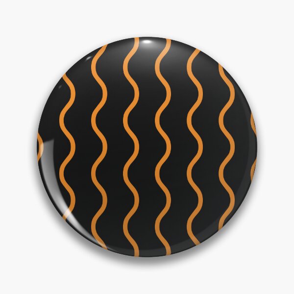 Item preview, Black And Orange Waves Pattern designed and sold by pattern-archive.