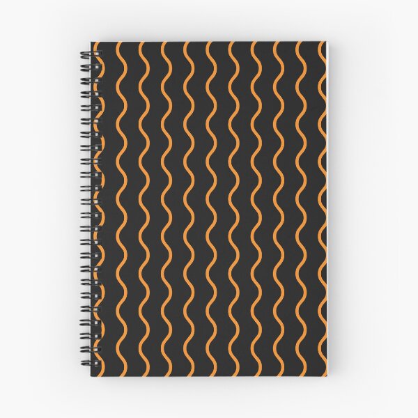 Item preview, Black And Orange Waves Pattern designed and sold by pattern-archive.