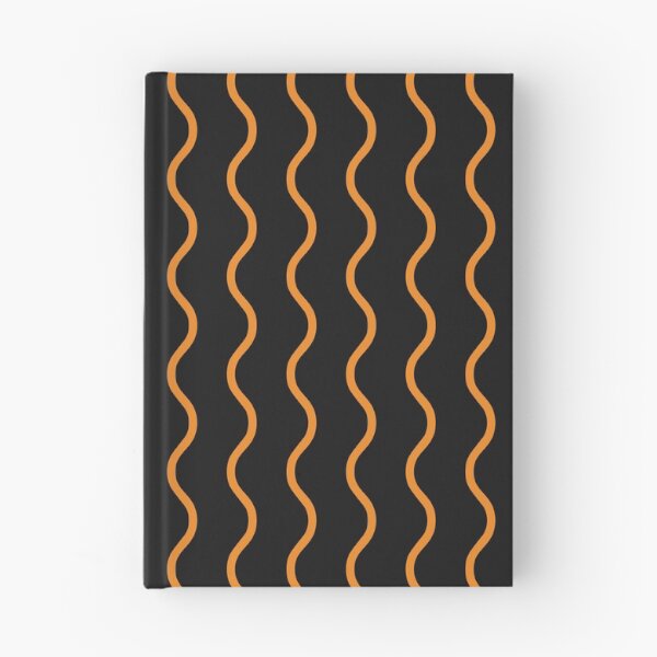 Item preview, Black And Orange Waves Pattern designed and sold by pattern-archive.