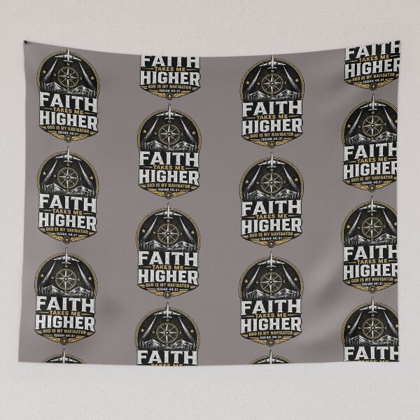 Item preview,  Christian Travel Compass – Faith Takes Me Higher designed and sold by Vals Crafts Creations Studio.