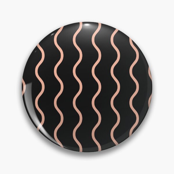 Item preview, Black And Peach Waves Pattern designed and sold by pattern-archive.
