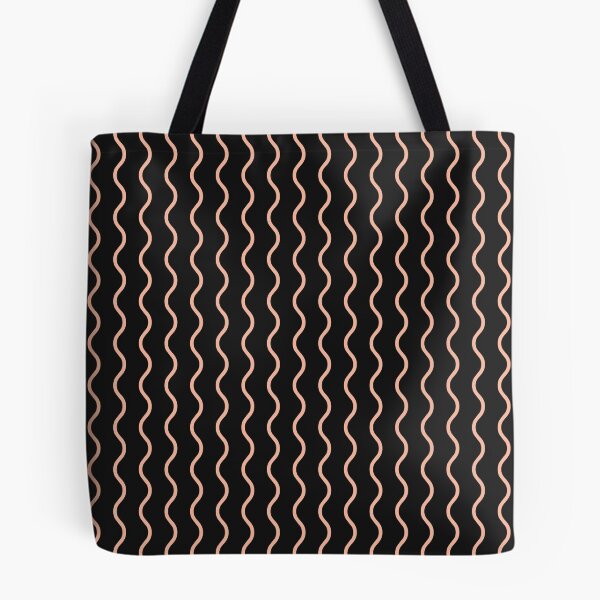 Item preview, Black And Peach Waves Pattern designed and sold by pattern-archive.